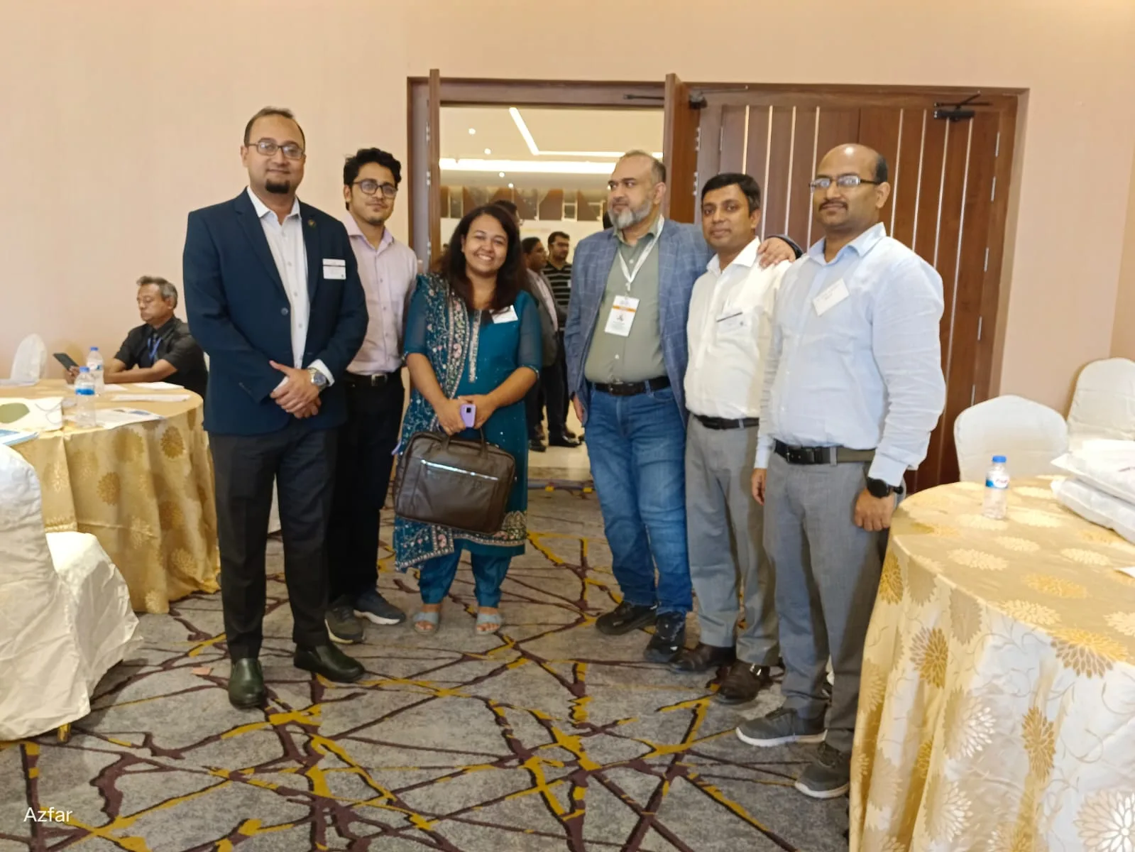 Dr. Arefin at indoor group conference 2024