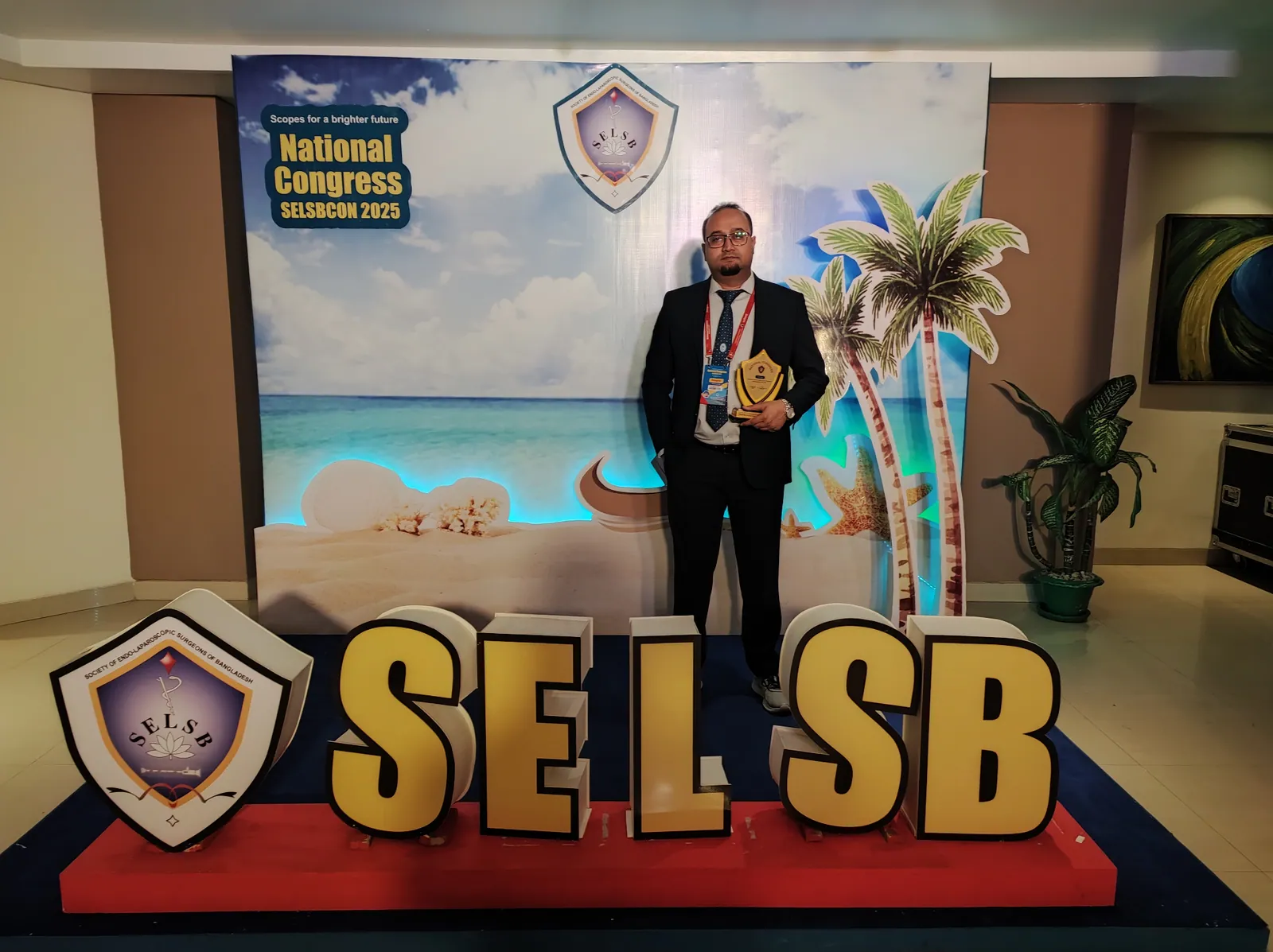 Dr. Arefin SELSB Award at National Congress 2025