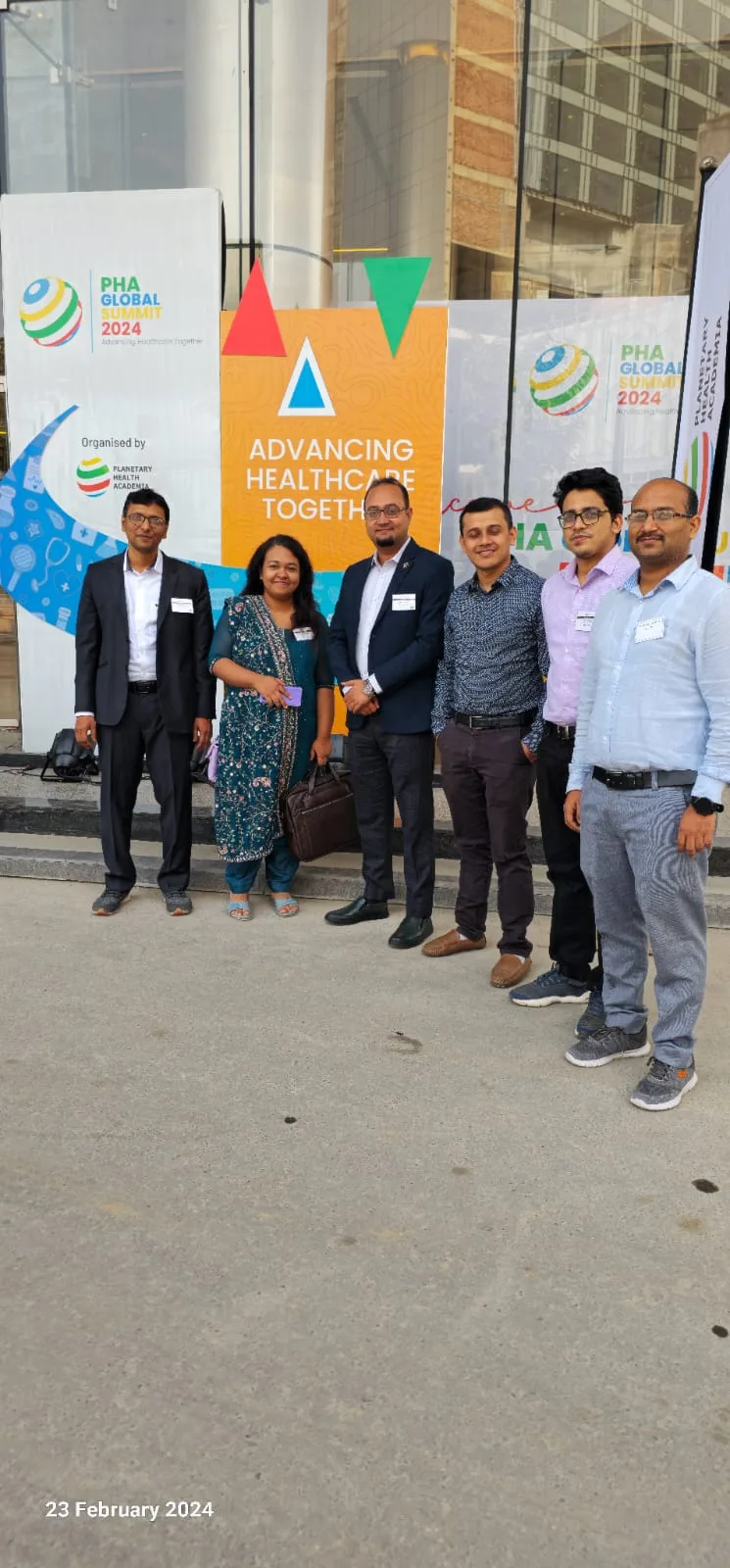Dr. Arefin team at PHA banner 2024